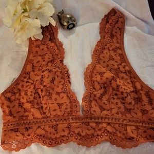Victoria's Secret bralette burnt orange Sz M